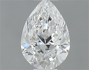 Picture of Natural Diamond 0.40 Carats, Pear with  Cut, E Color, VS1 Clarity and Certified by GIA