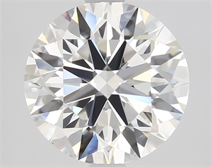 Picture of Natural Diamond 2.31 Carats, Round with Excellent Cut, E Color, IF Clarity and Certified by GIA