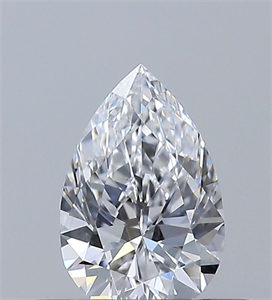 Picture of Natural Diamond 0.34 Carats, Pear with  Cut, D Color, VS2 Clarity and Certified by GIA