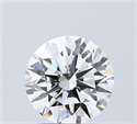 Lab Grown Diamond 1.55 Carats, Round with Ideal Cut, D Color, VVS2 Clarity and Certified by IGI