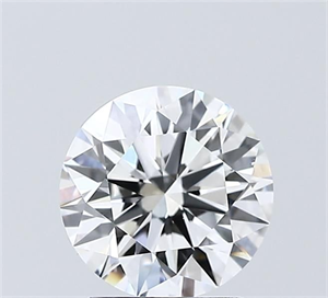 Picture of Lab Grown Diamond 1.55 Carats, Round with Ideal Cut, D Color, VVS2 Clarity and Certified by IGI