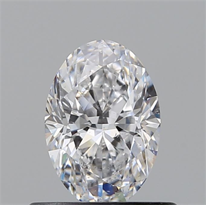 Foto Diamante Natural 0.55 quilates, Ovalado , Color D, claridad SI2 y certificado GIA de