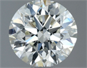 Natural Diamond 0.80 Carats, Round with Excellent Cut, I Color, VVS2 Clarity and Certified by IGI