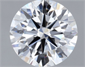 Lab Grown Diamond 2.29 Carats, Round with Ideal Cut, D Color, VVS2 Clarity and Certified by IGI