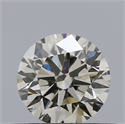 Natural Diamond 0.40 Carats, Round with Excellent Cut, J Color, VS2 Clarity and Certified by IGI