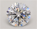 Lab Grown Diamond 3.02 Carats, Round with Ideal Cut, E Color, VS1 Clarity and Certified by IGI