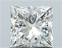 Natural Diamond 1.01 Carats, Princess with  Cut, I Color, VVS1 Clarity and Certified by GIA