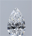 Natural Diamond 0.60 Carats, Pear with  Cut, D Color, VS1 Clarity and Certified by GIA