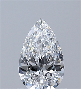 Picture of Natural Diamond 0.60 Carats, Pear with  Cut, D Color, VS1 Clarity and Certified by GIA
