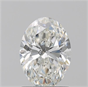 Natural Diamond 1.22 Carats, Oval with  Cut, H Color, SI1 Clarity and Certified by GIA