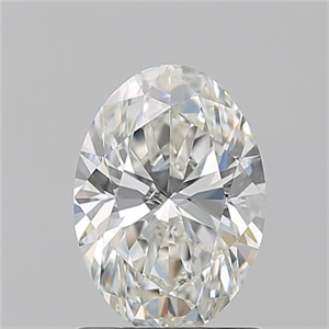 Picture of Natural Diamond 1.22 Carats, Oval with  Cut, H Color, SI1 Clarity and Certified by GIA