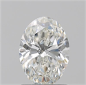 Natural Diamond 1.22 Carats, Oval with  Cut, H Color, SI1 Clarity and Certified by GIA