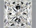 Natural Diamond 2.51 Carats, Princess with  Cut, I Color, VS2 Clarity and Certified by GIA