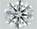 Lab Grown Diamond 1.04 Carats, Round with Ideal Cut, D Color, VVS2 Clarity and Certified by IGI
