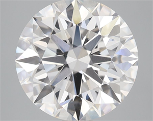 Picture of Lab Grown Diamond 4.01 Carats, Round with Excellent Cut, D Color, VS1 Clarity and Certified by GIA