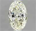 Diamante Natural 0.50 quilates, Ovalado , Color J, claridad VVS2 y certificado IGI