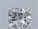 Natural Diamond 0.60 Carats, Princess with  Cut, F Color, VS2 Clarity and Certified by GIA