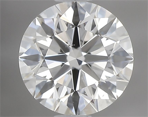 Picture of Natural Diamond 1.01 Carats, Round with Excellent Cut, I Color, SI1 Clarity and Certified by GIA