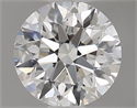 Natural Diamond 0.44 Carats, Round with Excellent Cut, D Color, VVS2 Clarity and Certified by GIA