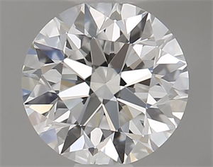 Picture of Natural Diamond 0.44 Carats, Round with Excellent Cut, D Color, VVS2 Clarity and Certified by GIA