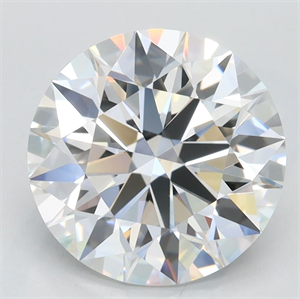 Picture of Lab Grown Diamond 3.08 Carats, Round with Ideal Cut, D Color, VVS1 Clarity and Certified by IGI