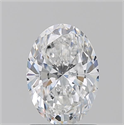 Natural Diamond 1.29 Carats, Oval with  Cut, E Color, SI1 Clarity and Certified by GIA