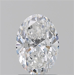 Picture of Natural Diamond 1.29 Carats, Oval with  Cut, E Color, SI1 Clarity and Certified by GIA
