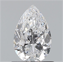 Diamante Natural 0.80 quilates, De pera , Color D, claridad VS2 y certificado GIA