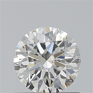 Picture of Natural Diamond 0.75 Carats, Round with Excellent Cut, I Color, SI1 Clarity and Certified by GIA