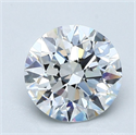 Diamante Natural 1.72 quilates, Redondo , Color F, claridad IF y certificado GIA