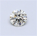 Natural Diamond 0.45 Carats, Round with Excellent Cut, L Color, VS2 Clarity and Certified by GIA