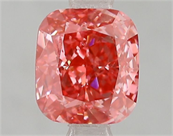 Picture of Lab Grown Diamond 1.58 Carats, CUSHION MODIFIED with  Cut, Fancy Vivid Pink Color, VS1 Clarity and Certified by IGI