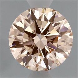 Picture of Lab Grown Diamond 1.56 Carats, Round with Ideal Cut, Fancy Intense Pink Color, VS2 Clarity and Certified by IGI