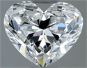 Natural Diamond 1.32 Carats, Heart with  Cut, F Color, VS2 Clarity and Certified by GIA
