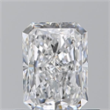 Natural Diamond 0.70 Carats, Radiant with  Cut, D Color, VS2 Clarity and Certified by GIA