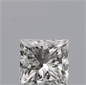 Natural Diamond 0.43 Carats, Princess with  Cut, G Color, IF Clarity and Certified by GIA