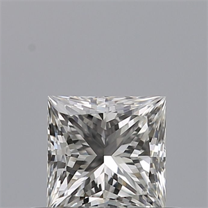 Picture of Natural Diamond 0.43 Carats, Princess with  Cut, G Color, IF Clarity and Certified by GIA