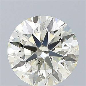 Picture of Natural Diamond 1.51 Carats, Round with Excellent Cut, K Color, SI1 Clarity and Certified by IGI