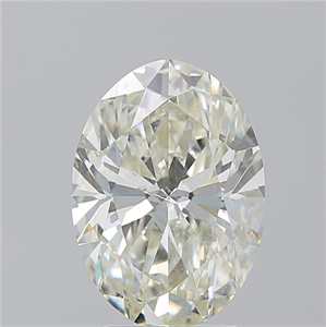 Foto Diamante Natural 3.51 quilates, Ovalado , Color L, claridad SI2 y certificado GIA de