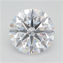 Lab Grown Diamond 3.76 Carats, Round with Excellent Cut, D Color, VVS1 Clarity and Certified by GIA