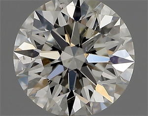 Picture of Natural Diamond 0.73 Carats, Round with Excellent Cut, I Color, SI2 Clarity and Certified by IGI