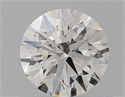 Natural Diamond 0.56 Carats, Round with Excellent Cut, G Color, VS2 Clarity and Certified by GIA