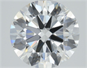 Lab Grown Diamond 1.04 Carats, Round with Excellent Cut, D Color, VS1 Clarity and Certified by IGI