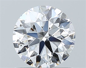 Picture of Natural Diamond 0.80 Carats, Round with Excellent Cut, D Color, SI2 Clarity and Certified by GIA