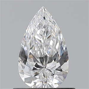 Picture of Natural Diamond 0.60 Carats, Pear with  Cut, D Color, VS1 Clarity and Certified by GIA