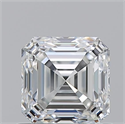 Natural Diamond 0.90 Carats, Asscher with  Cut, G Color, VVS2 Clarity and Certified by GIA