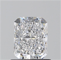 Natural Diamond 0.90 Carats, Radiant with  Cut, D Color, SI1 Clarity and Certified by GIA