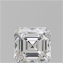 Diamante Natural 0.93 quilates, Asscher , Color E, claridad SI1 y certificado GIA