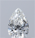 Diamante Natural 0.32 quilates, De pera , Color F, claridad VS2 y certificado GIA