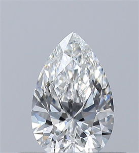 Picture of Natural Diamond 0.32 Carats, Pear with  Cut, F Color, VS2 Clarity and Certified by GIA